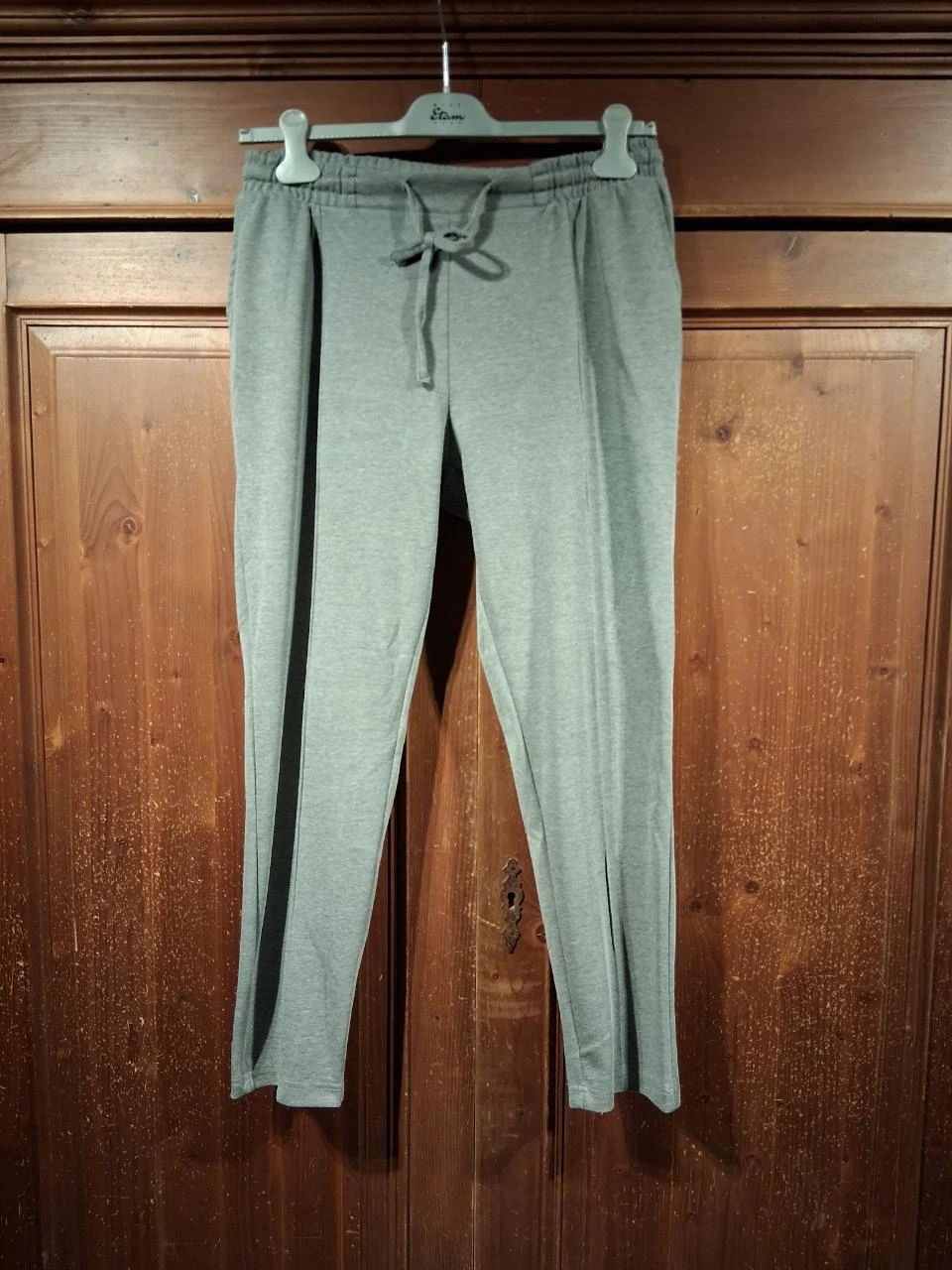 Grijze loungebroek met elastische tailleband L